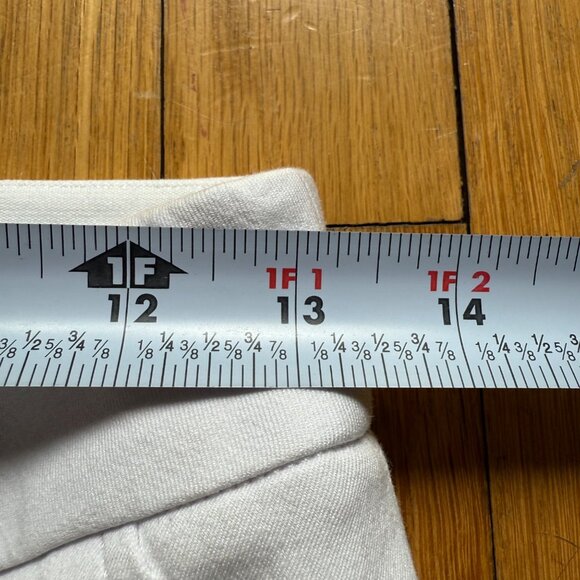 Spanx Size S White Stretchy Cotton Blend Pull On Flare Leg Ankle Pants - Picture 8 of 15